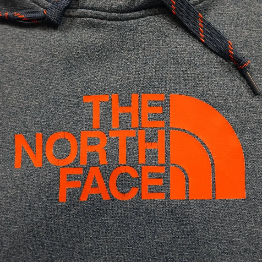 The North Face‎ Hoodie Men’s Large Blue Orange Logo Outdoor Pullover